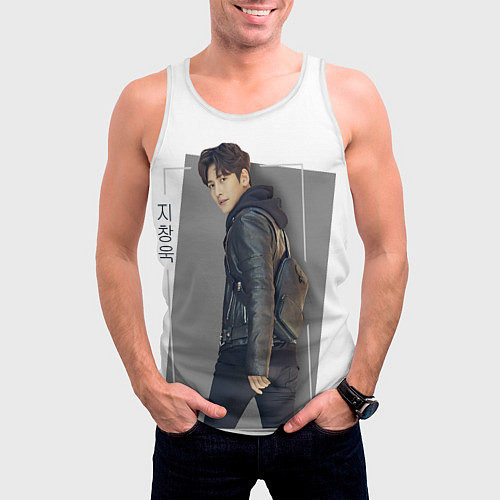 Мужская майка без рукавов Чжи Чан Ук - Хилер / 3D-Белый – фото 3