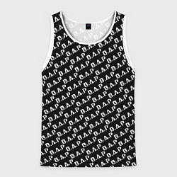 Майка-безрукавка мужская B A P black n white pattern, цвет: 3D-белый