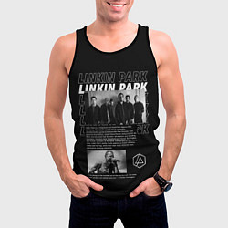 Майка-безрукавка мужская Linkin Park Chester Bennington, цвет: 3D-черный — фото 2