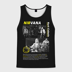 Майка-безрукавка мужская Nirvana bio, цвет: 3D-черный