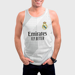 Майка-безрукавка мужская ФК Реал Мадрид, цвет: 3D-белый — фото 2