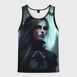 Майка-безрукавка мужская Готическая девушка Гэйлавира, цвет: 3D-черный
