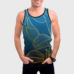 Майка-безрукавка мужская Vanguard floral pattern, цвет: 3D-черный — фото 2