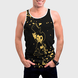 Майка-безрукавка мужская Bendy and the ink machine Чернильная машина бенди, цвет: 3D-белый — фото 2