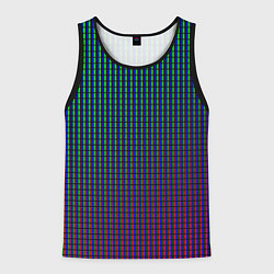 Майка-безрукавка мужская Multicolored texture, цвет: 3D-черный