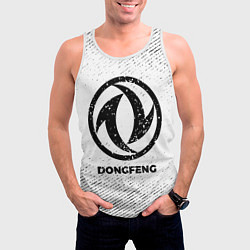 Майка-безрукавка мужская Dongfeng с потертостями на светлом фоне, цвет: 3D-белый — фото 2