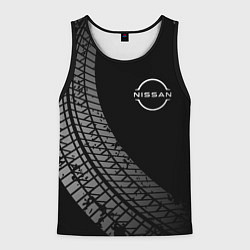 Мужская майка без рукавов Nissan tire tracks