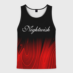 Майка-безрукавка мужская Nightwish red plasma, цвет: 3D-черный