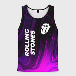 Майка-безрукавка мужская Rolling Stones violet plasma, цвет: 3D-черный