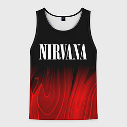 Майка-безрукавка мужская Nirvana red plasma, цвет: 3D-черный