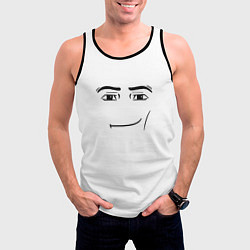 Майка-безрукавка мужская Одежда Man Face Roblox, цвет: 3D-черный — фото 2