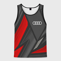 Майка-безрукавка мужская Audi sports racing, цвет: 3D-черный