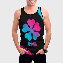 Майка-безрукавка мужская Black Clover - neon gradient, цвет: 3D-черный — фото 2