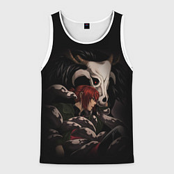 Майка-безрукавка мужская Элиас и Тисэ, цвет: 3D-белый