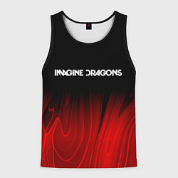 Майка-безрукавка мужская Imagine Dragons red plasma, цвет: 3D-черный
