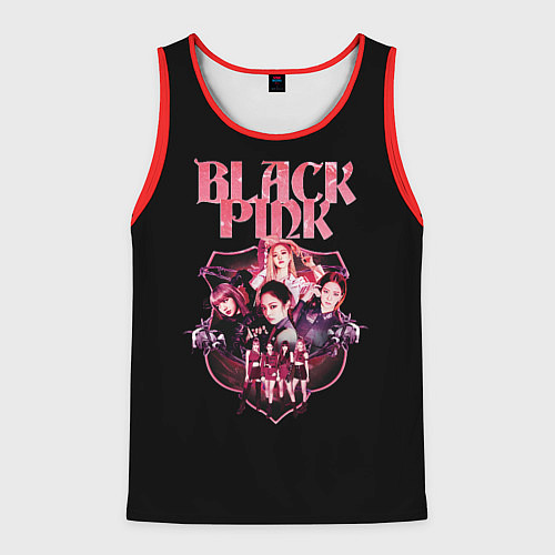 Мужская майка без рукавов Blackpink k-pop, Блэкпинк / 3D-Красный – фото 1