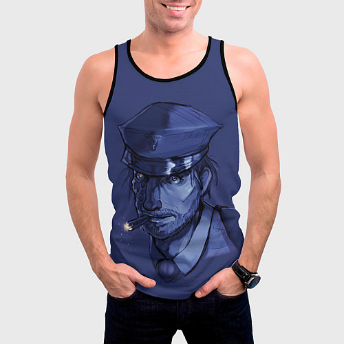 Мужская майка без рукавов The Outlast Trials Лиланд Койл / 3D-Черный – фото 3