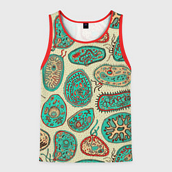 Майка-безрукавка мужская Бактерии, цвет: 3D-красный