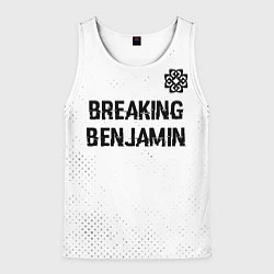 Майка-безрукавка мужская Breaking Benjamin glitch на светлом фоне: символ с, цвет: 3D-белый