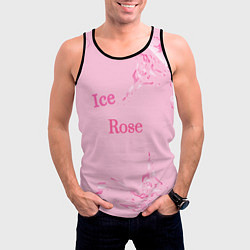 Майка-безрукавка мужская Ice Rose, цвет: 3D-черный — фото 2