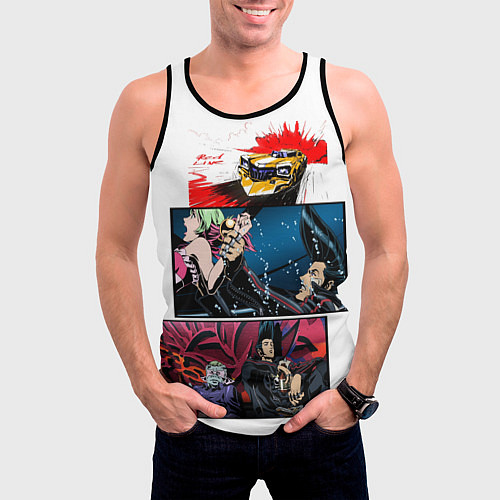 Мужская майка без рукавов Аниме Red Line / 3D-Черный – фото 3