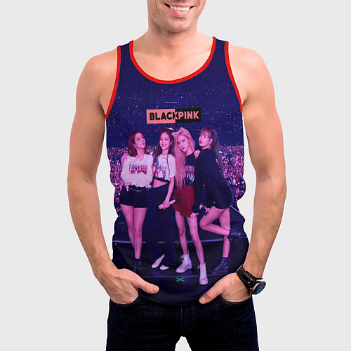 Мужская майка без рукавов Blackpink concert / 3D-Красный – фото 3