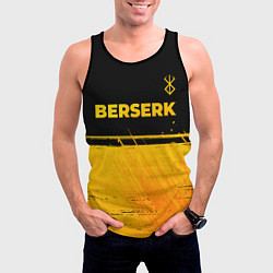 Майка-безрукавка мужская Berserk - gold gradient: символ сверху, цвет: 3D-черный — фото 2
