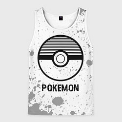 Майка-безрукавка мужская Pokemon glitch на светлом фоне, цвет: 3D-белый