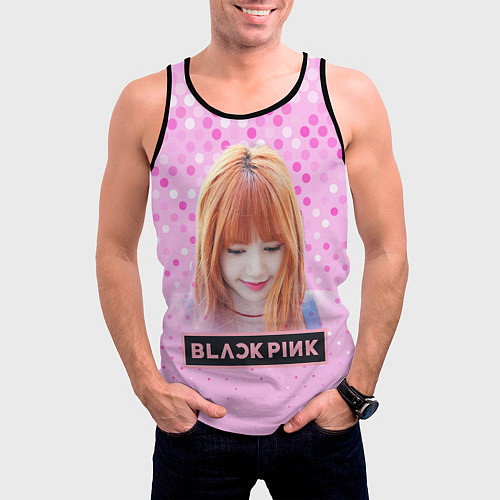 Мужская майка без рукавов Blackpink Lisa / 3D-Черный – фото 3