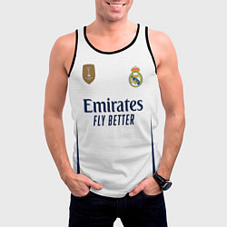 Майка-безрукавка мужская Лука Модрич Реал Мадрид форма 2324 домашняя, цвет: 3D-черный — фото 2