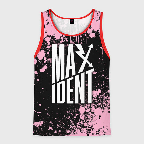 Мужская майка без рукавов Stray kids - pink maxident / 3D-Красный – фото 1