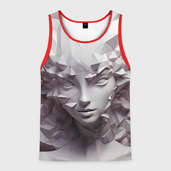 Майка-безрукавка мужская Скульптура с шипами, цвет: 3D-красный