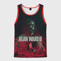 Майка-безрукавка мужская Алан Уэйк и Сага Андерсон, цвет: 3D-красный