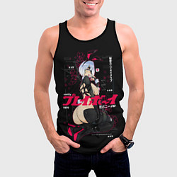 Майка-безрукавка мужская Nier automata waifu, цвет: 3D-черный — фото 2