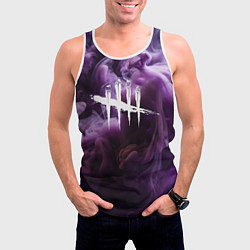 Майка-безрукавка мужская Dead By Daylight Logo Smoke, цвет: 3D-белый — фото 2