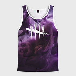 Майка-безрукавка мужская Dead By Daylight Logo Smoke, цвет: 3D-белый