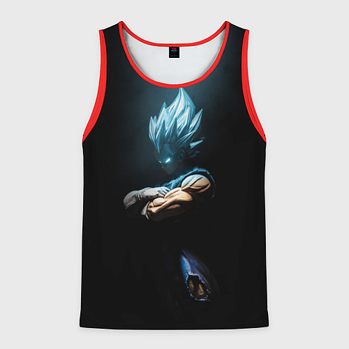 Мужская майка без рукавов Vegeta - Dragon ball / 3D-Красный – фото 1