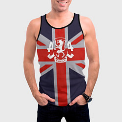 Майка-безрукавка мужская Asking Alexandria британский флаг, цвет: 3D-черный — фото 2