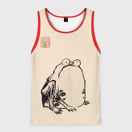 Мужская майка без рукавов Лягушка - Ито Джакучу / 3D-Красный – фото 1