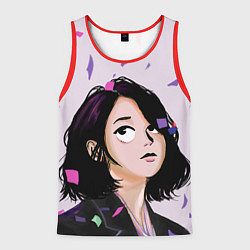 Майка-безрукавка мужская IU Art, цвет: 3D-красный