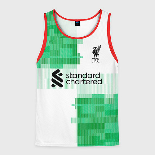 Мужская майка без рукавов ФК Ливерпуль форма 2324 гостевая / 3D-Красный – фото 1