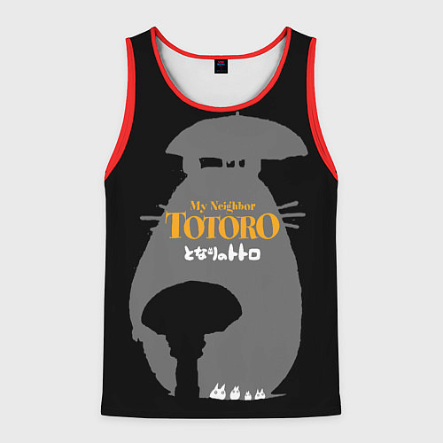 Мужская майка без рукавов Сосед - Тоторо / 3D-Красный – фото 1
