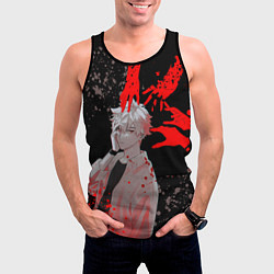 Майка-безрукавка мужская Агенты времени - Гуан Лу, цвет: 3D-черный — фото 2