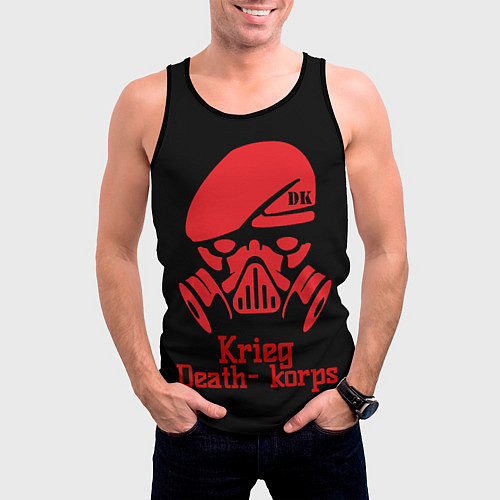Мужская майка без рукавов Krieg / 3D-Черный – фото 3