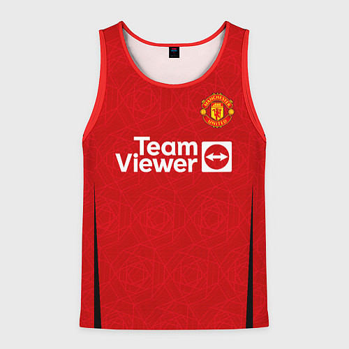 Мужская майка без рукавов Бруно Фернандеш МЮ форма 2324 домашняя / 3D-Красный – фото 1