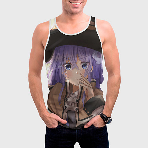 Мужская майка без рукавов Реинкарнация Безработного Roxy Megurdia / 3D-Белый – фото 3