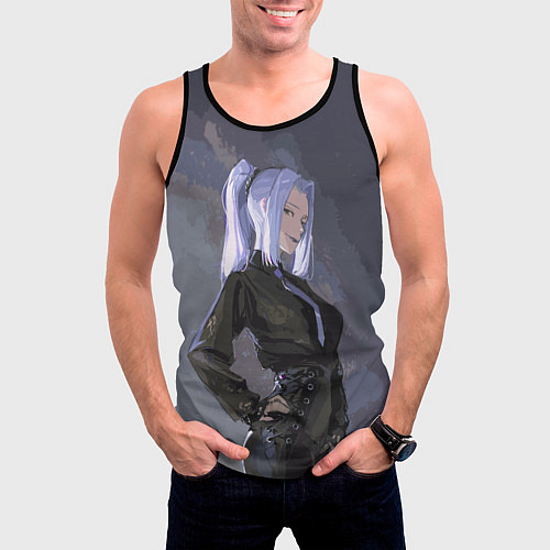 Мужская майка без рукавов Мей Мей - Магическая битва / 3D-Черный – фото 3