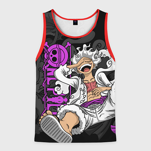 Мужская майка без рукавов One piece - Gear 5- purple / 3D-Красный – фото 1