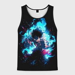 Майка-безрукавка мужская Луффи в ярости, цвет: 3D-черный