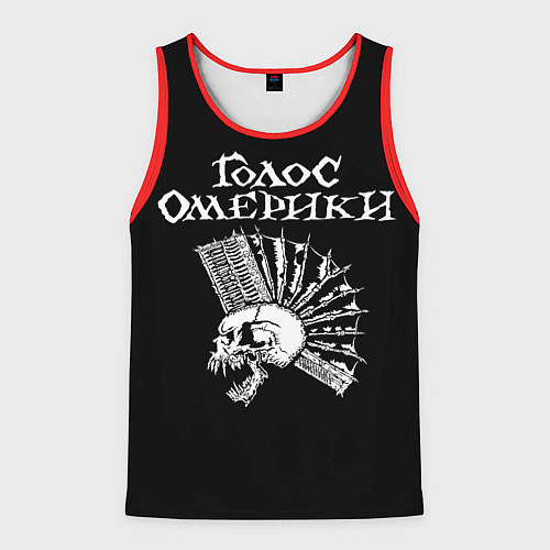 Мужская майка без рукавов Голос Омерики / 3D-Красный – фото 1
